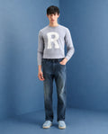 Rare Rabbit Men's Rilo M Dark Blue Cotton Blend Fabric Morris Regular Plain Jeans