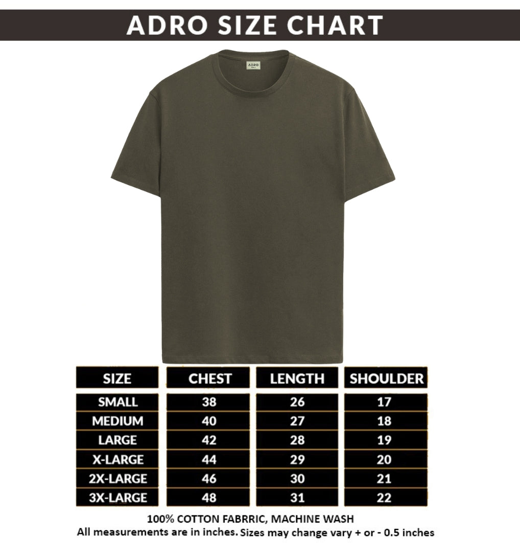 Men Printed Olive T Shirt