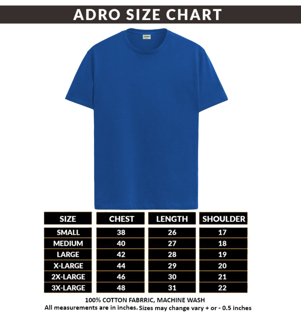 Men Printed Blue T Shirt