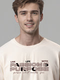 Men Printed Whit T-Shirt