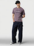 Men Printed Lilac T Shirt