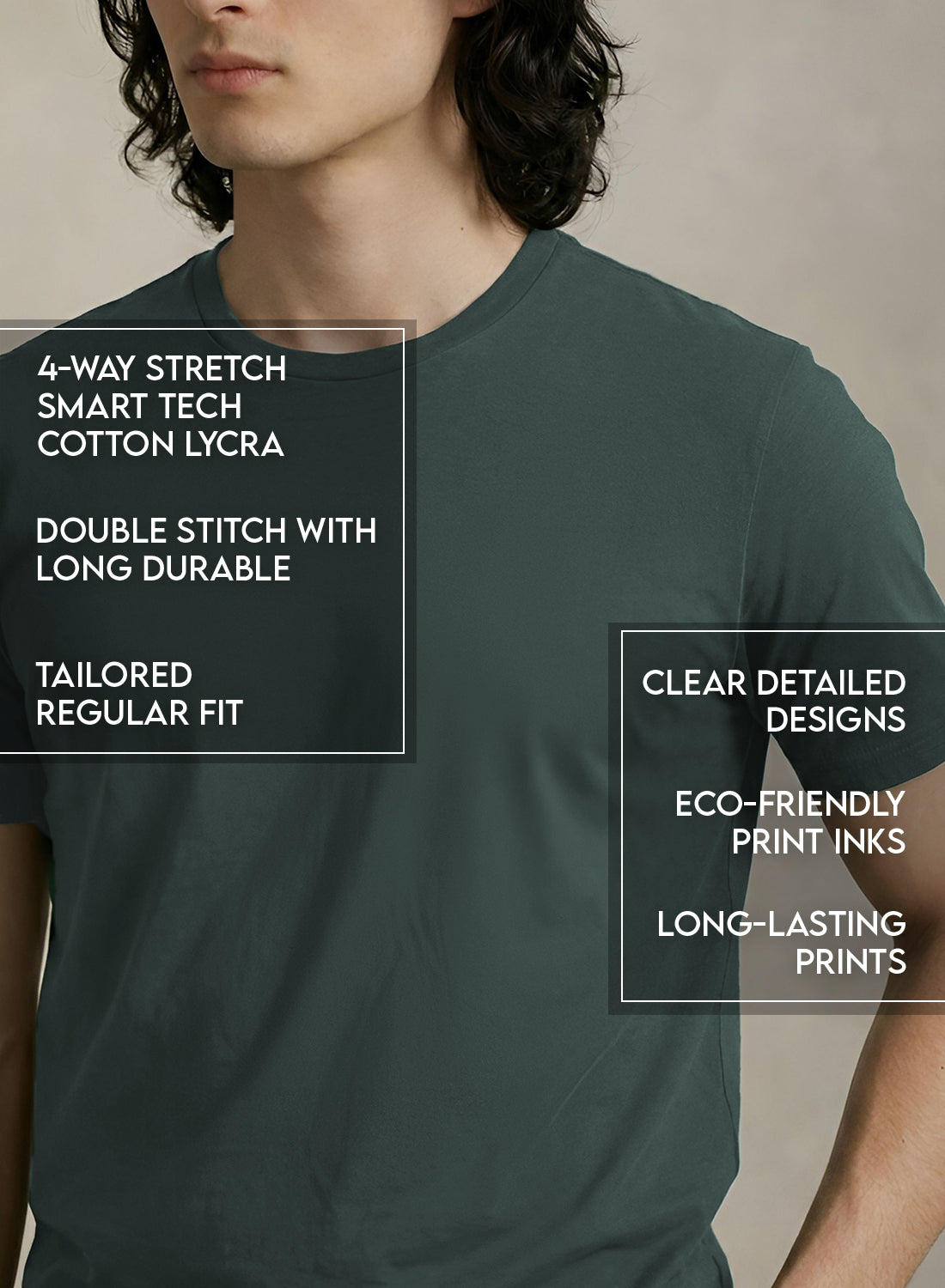 Men Badminton Printed T-Shirt