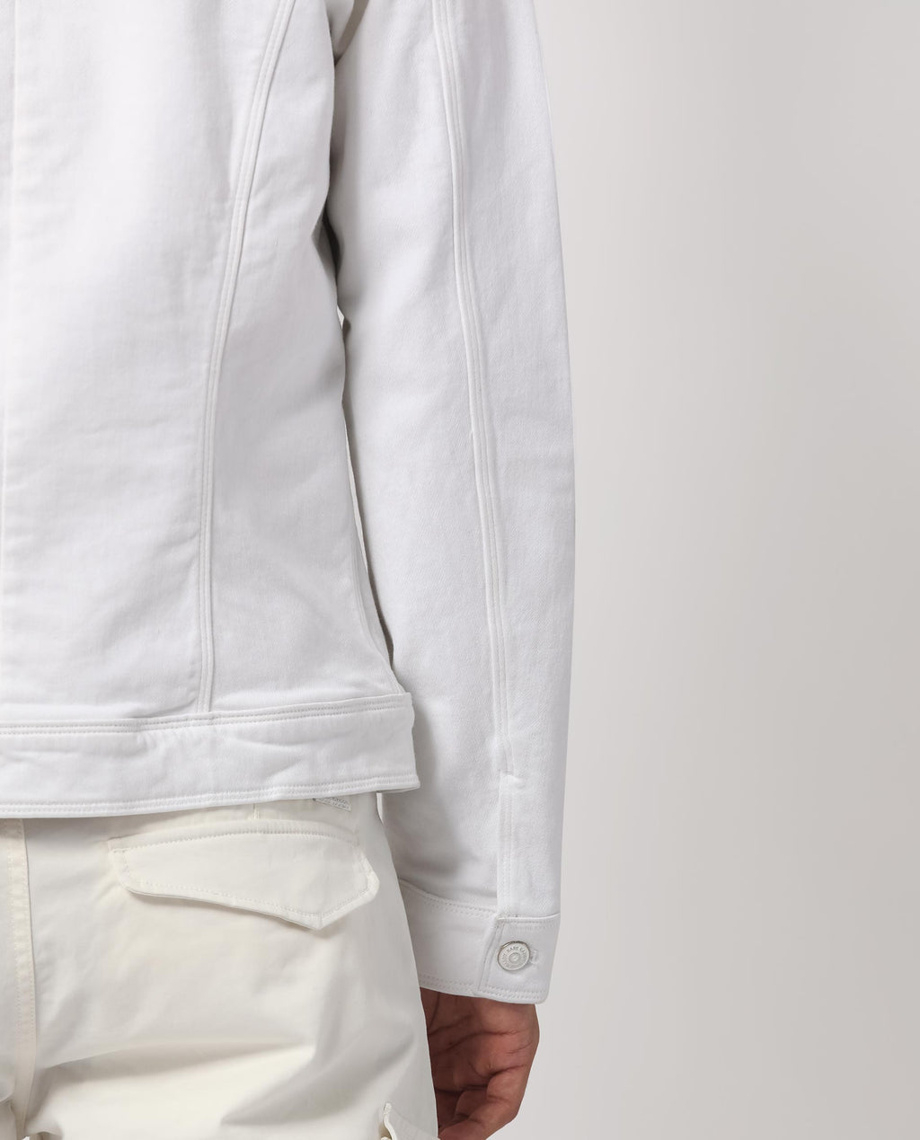 Rare Rabbit Men's Rubik Off White Cotton Plain Regular Fit Full Sleeve Spread Collar Jacket