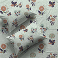 Serene 200 TC 100% Cotton Bedsheet with Pillow Covers - Radiance Grey