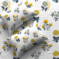 Serene 200 TC 100% Cotton Bedsheet with Pillow Covers - Radiance White