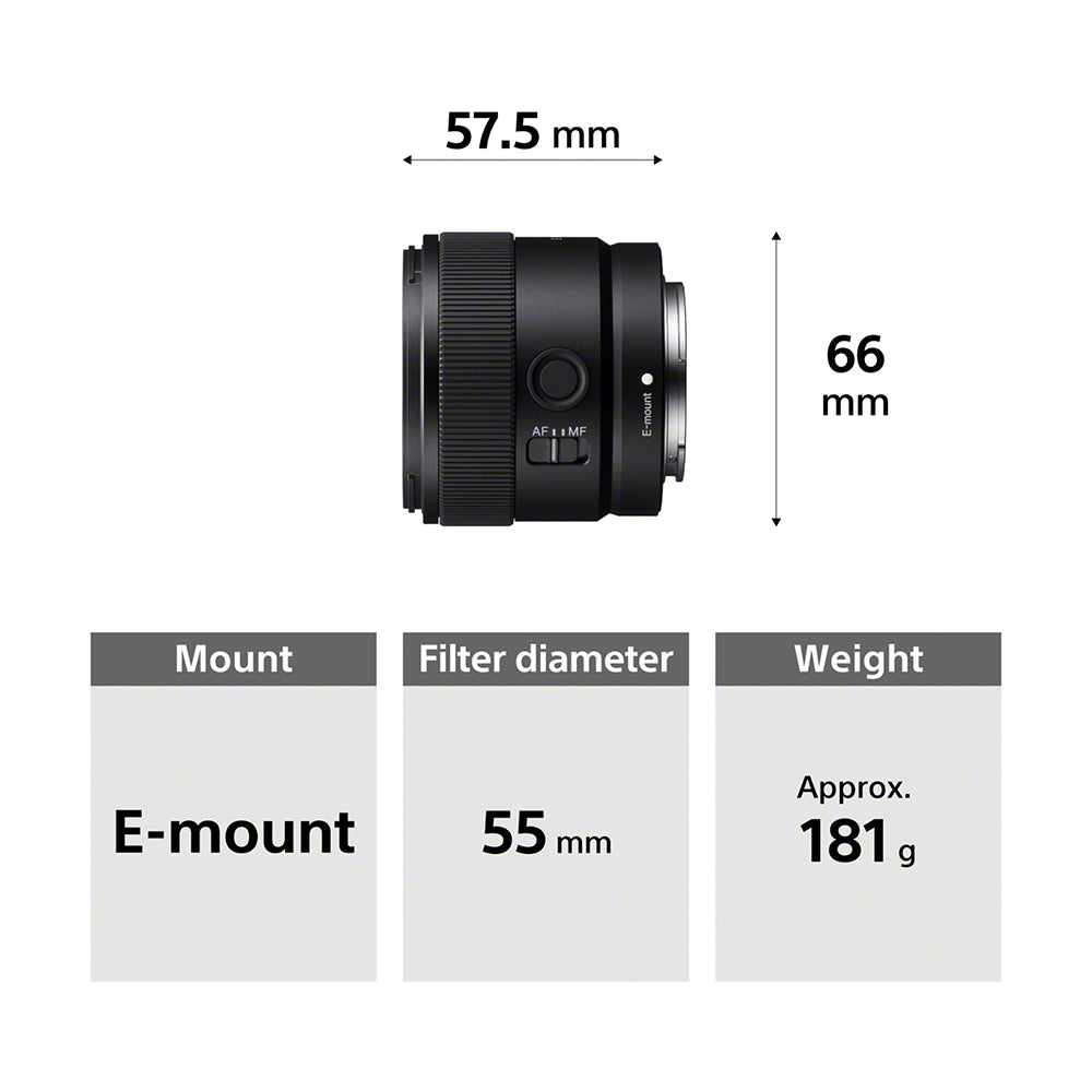 Sony E 11-mm F1.8 (SEL11F18) E-Mount APS-C, Ultra-wide-angle Prime Lens