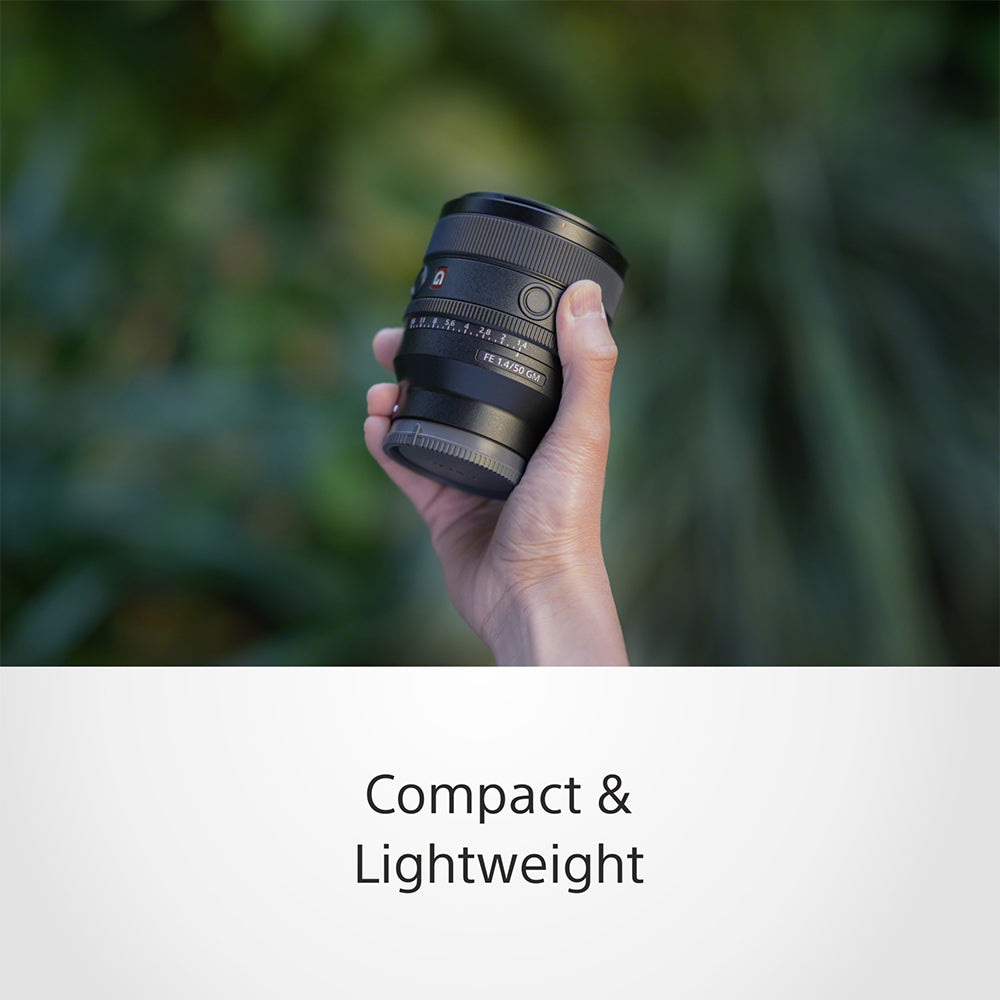 Sony E Mount FE 50 mm F1.4 GM Full Frame Lens (SEL50F14GM) | Lightweight & Compact | Beautiful Bokeh | Extraordinary Resolution