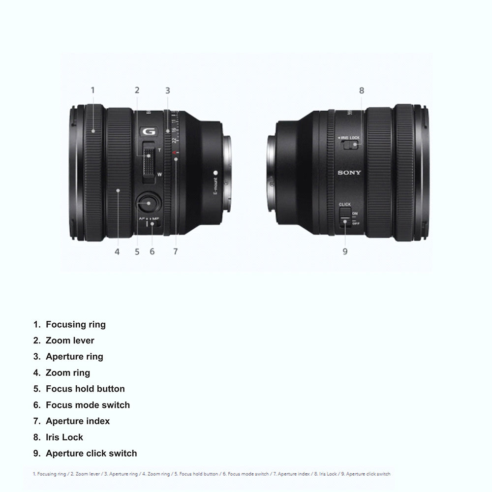 Sony FE PZ 16–35 mm F4 G (SELP1635G) E-Mount Full-Frame, Wide-angle Zoom G Lens