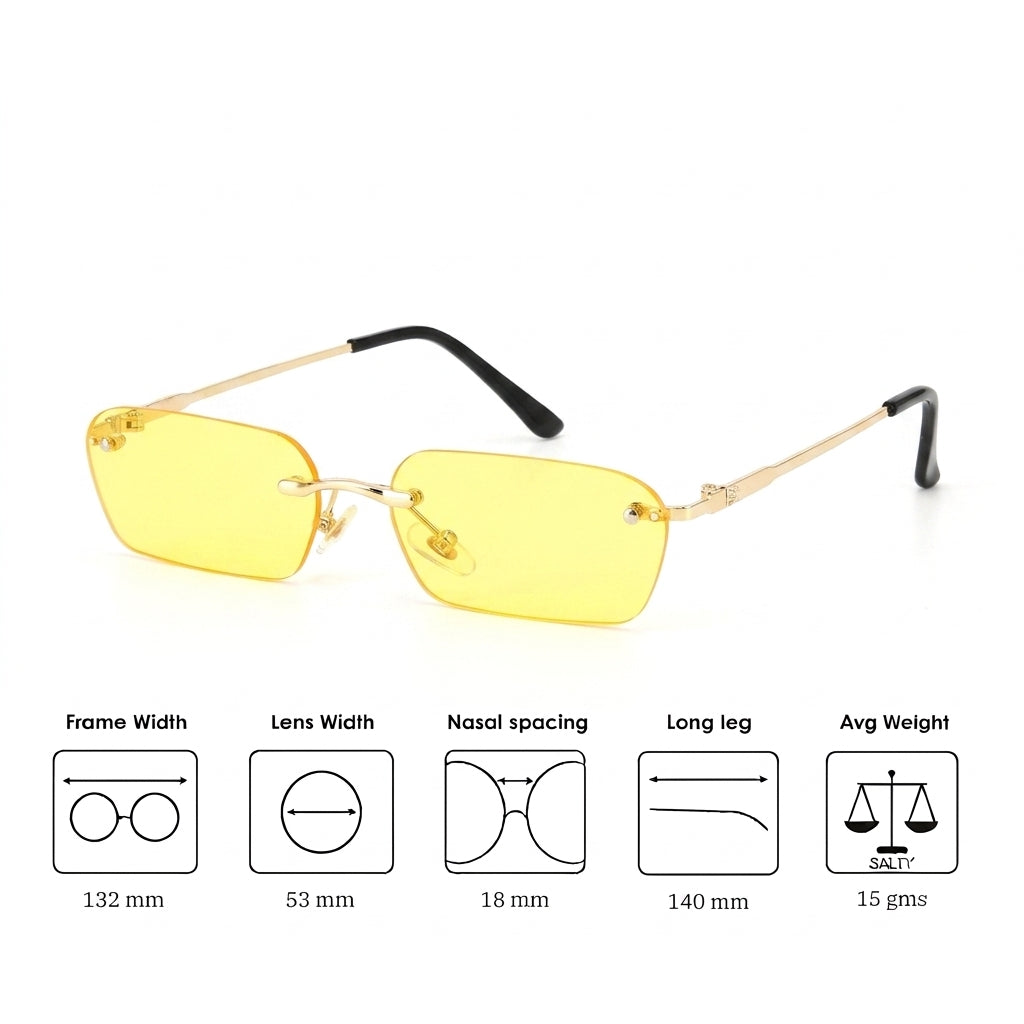 Kartik Aaryan Micro Shades-Yellow