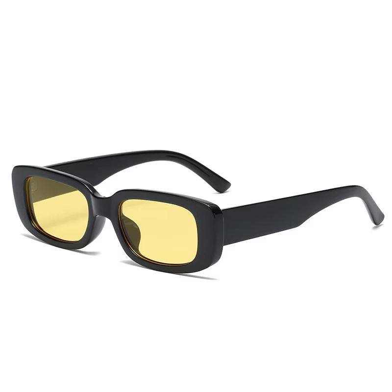 Bold Rectangular Night Driving Sunglasses for Men