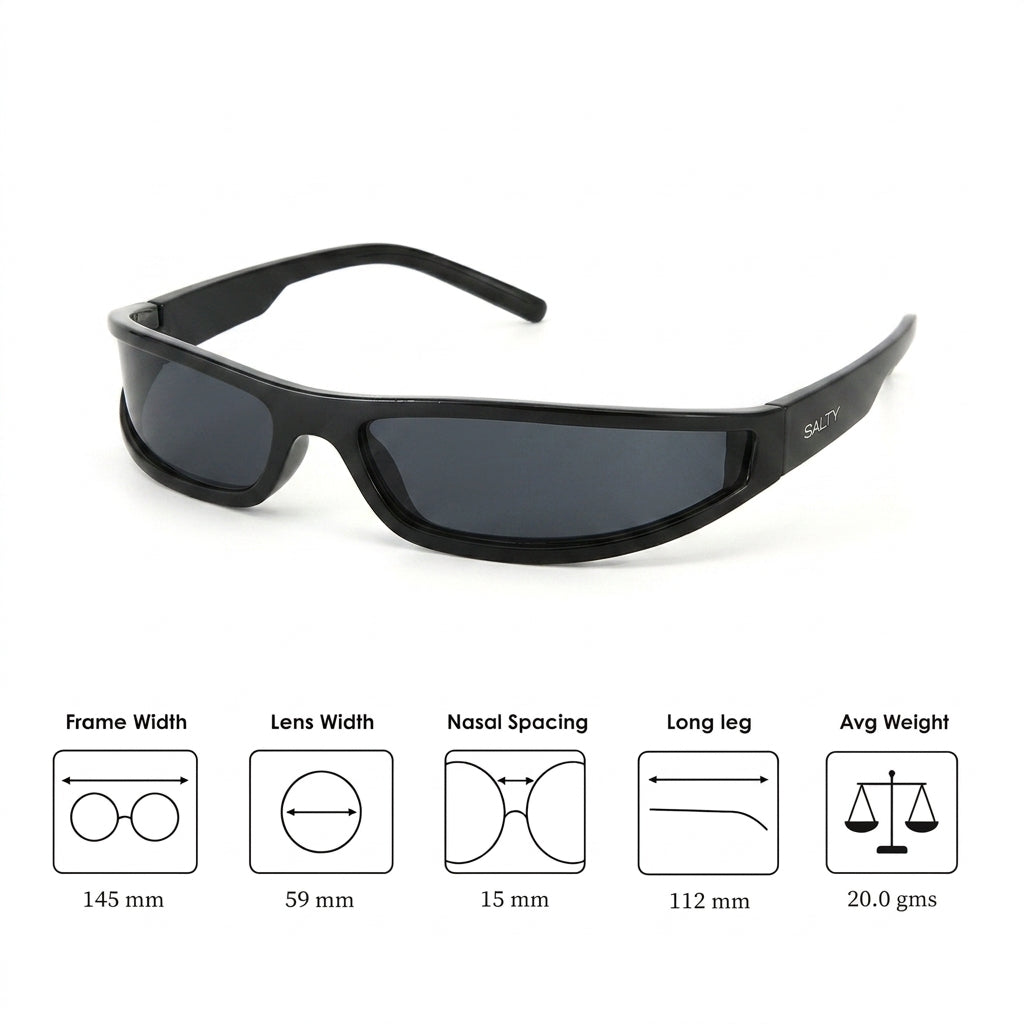 Wrap Around Sporty UV400 Protection Goggles