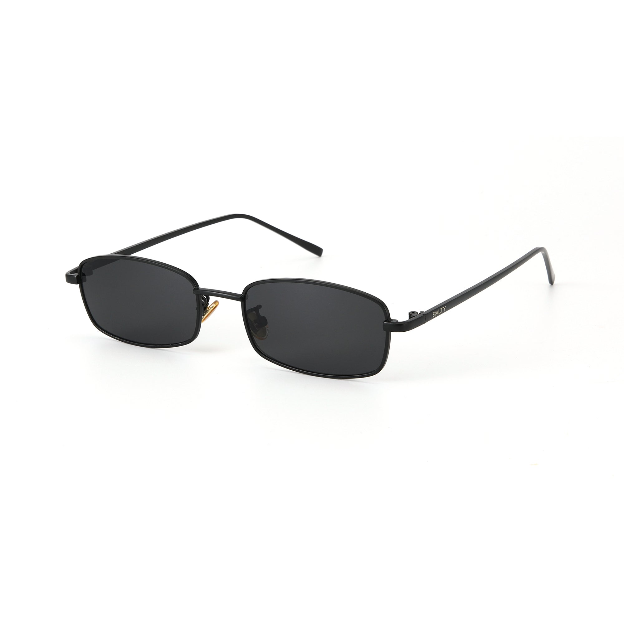 Virat Black Rectangular Sunglasses