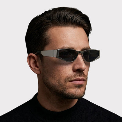 Aespa Metallic Oval Shades