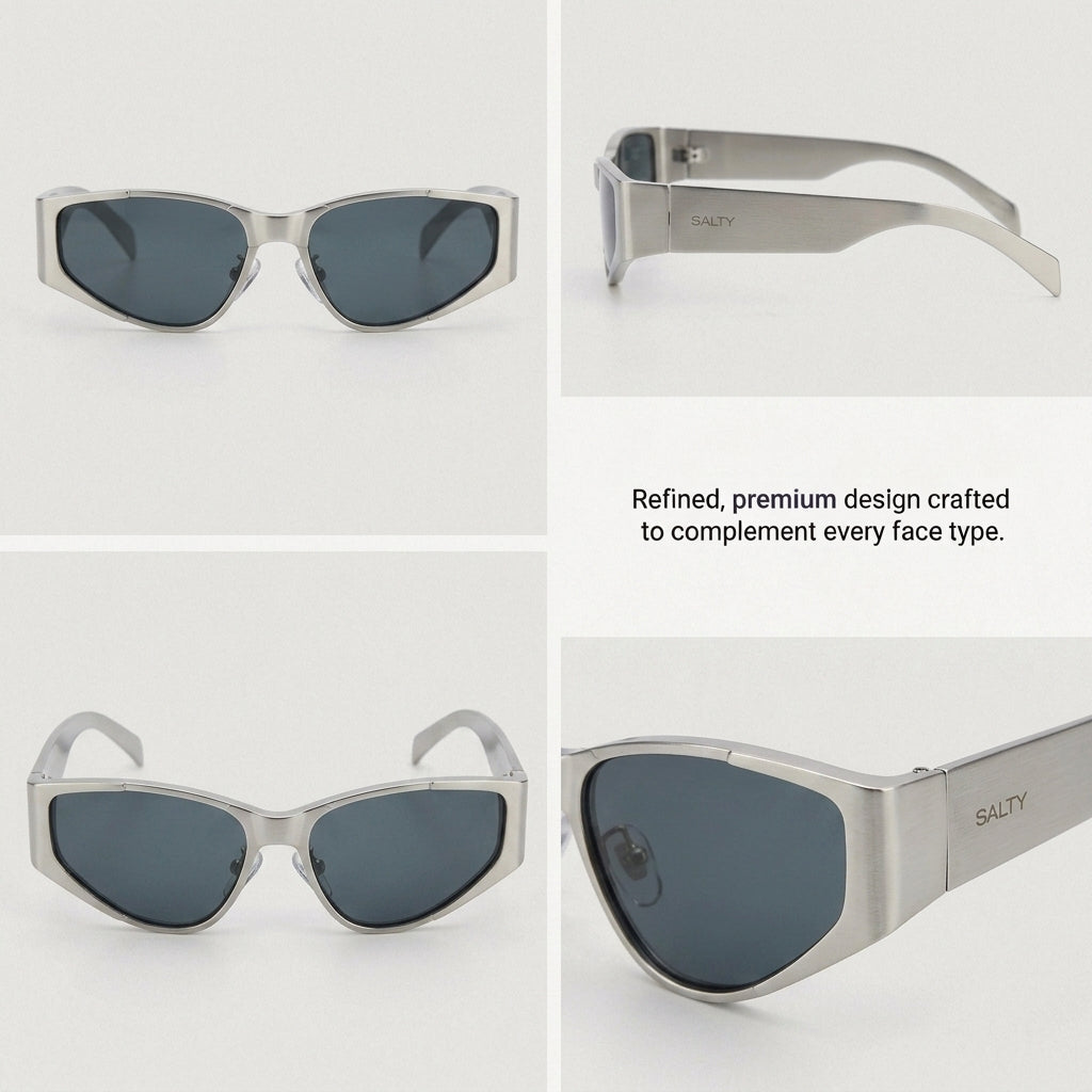 Aespa Metallic Oval Shades