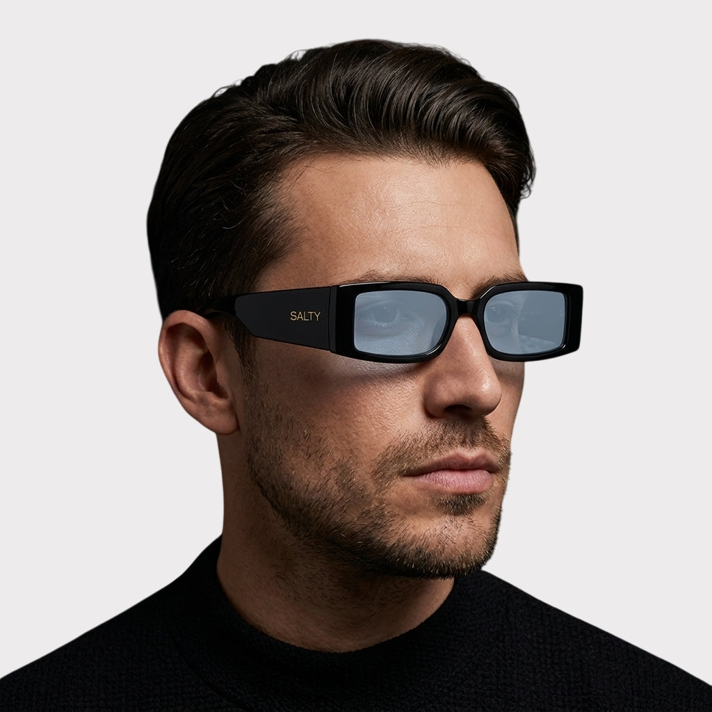 Edge Luxe Slim Sunglasses - Black