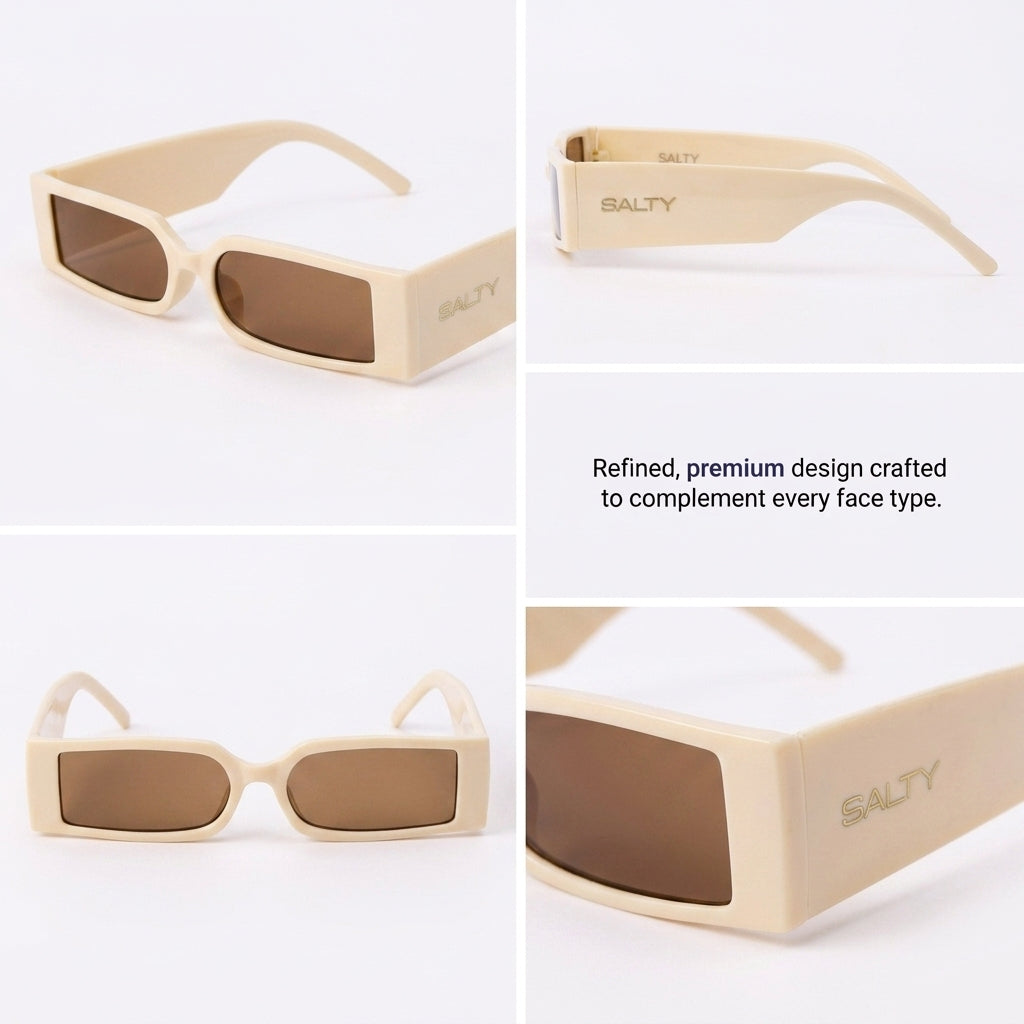 Edge Luxe Slim Sunglasses - Light Pink