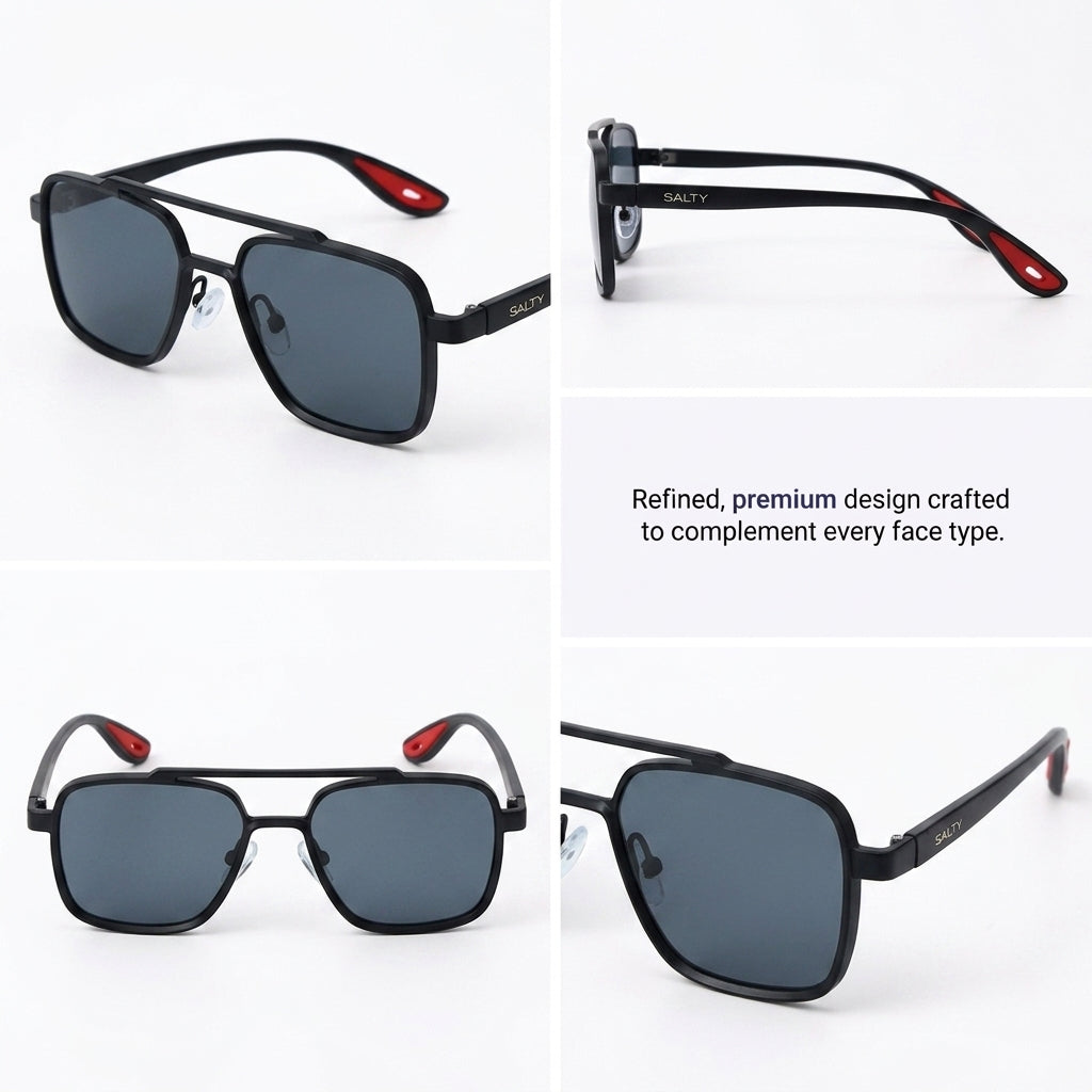 Aero Edge Navigator Shades - Black