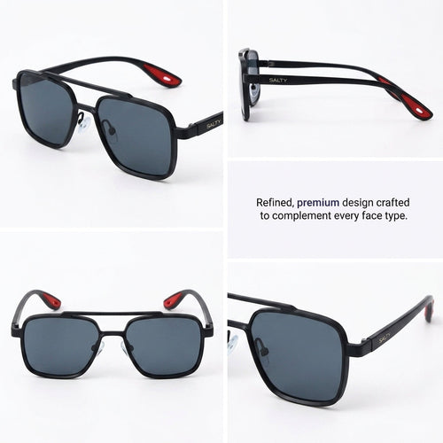 Aero Edge Navigator Shades - Black