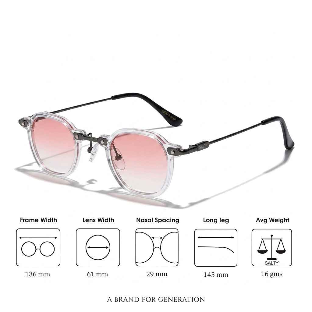 Classic Slim Edge Shades - Pink