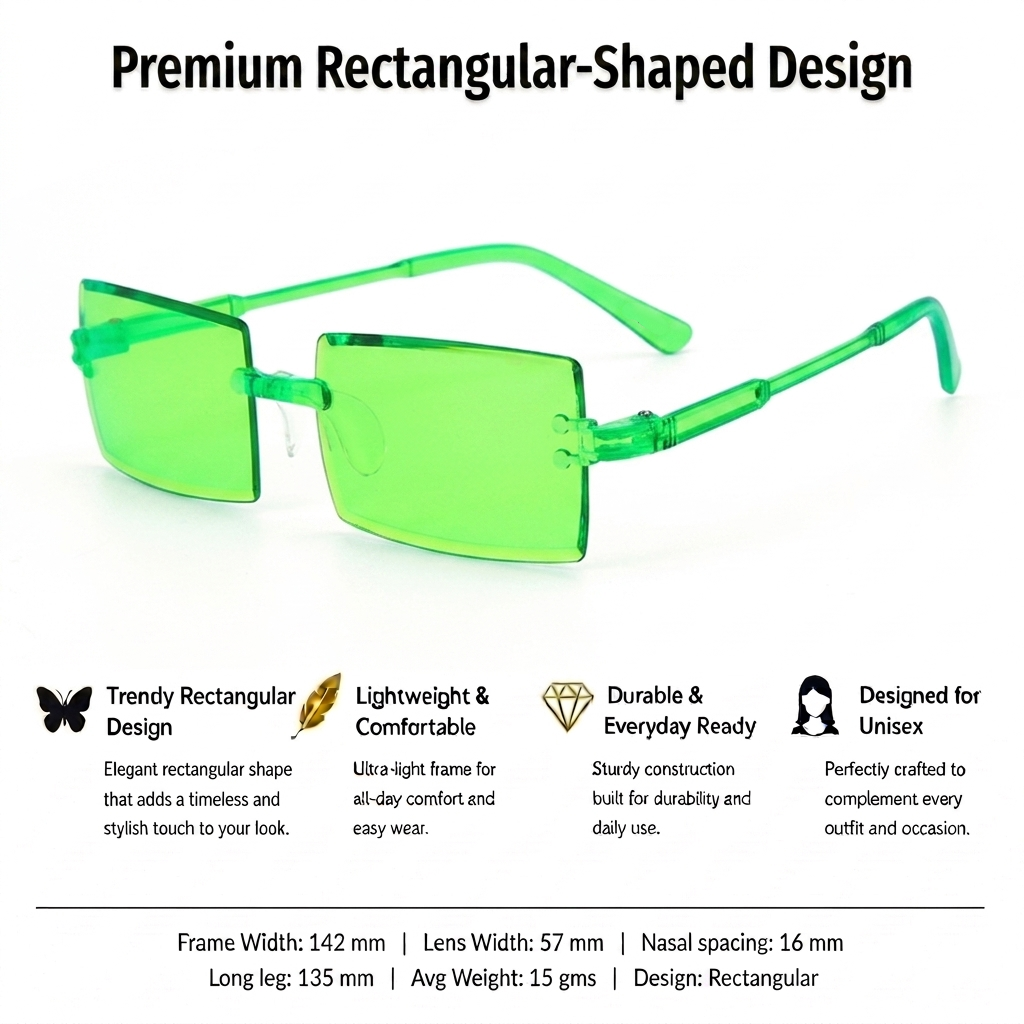 AeroBlock Square Shades - Green