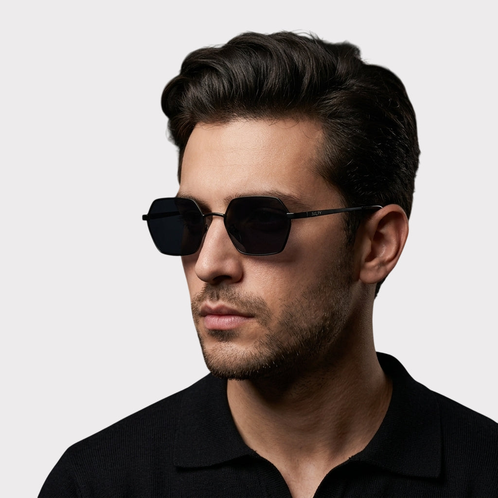Stealth Hex Edge Shades – Black