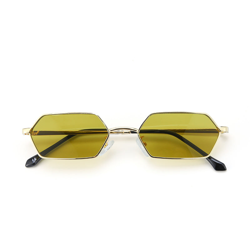 Amberline Hex Edge Shades – Gold