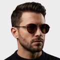 Classic Round Edge Shades – Brown