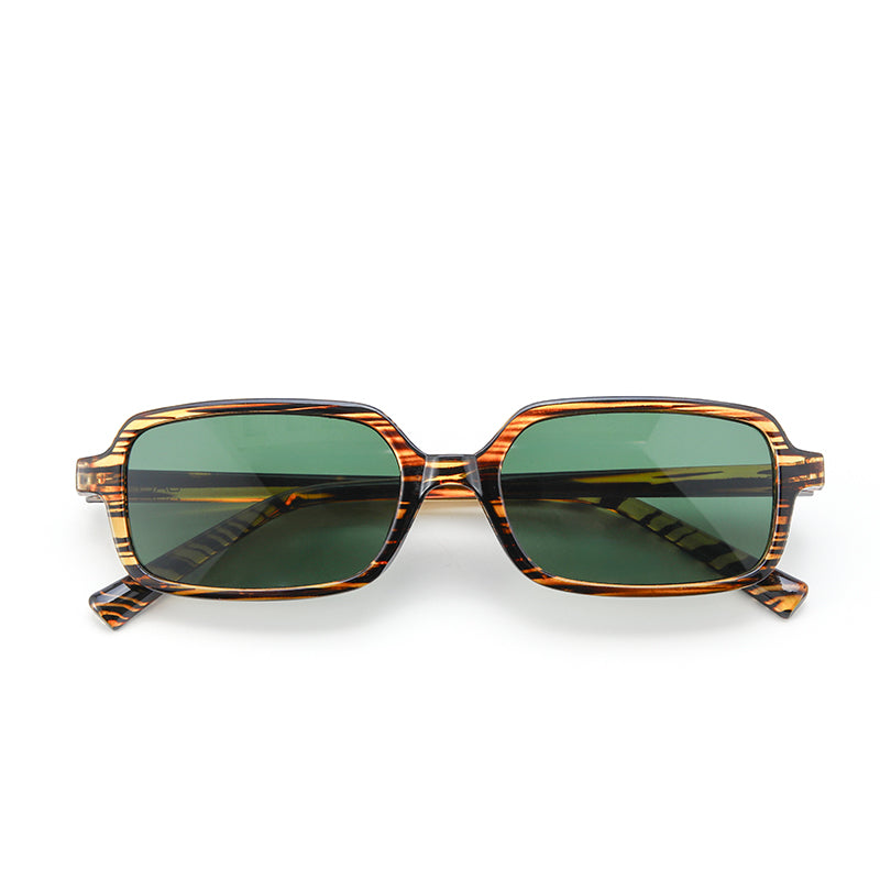 Tortoise Luxe Square Shades – Green