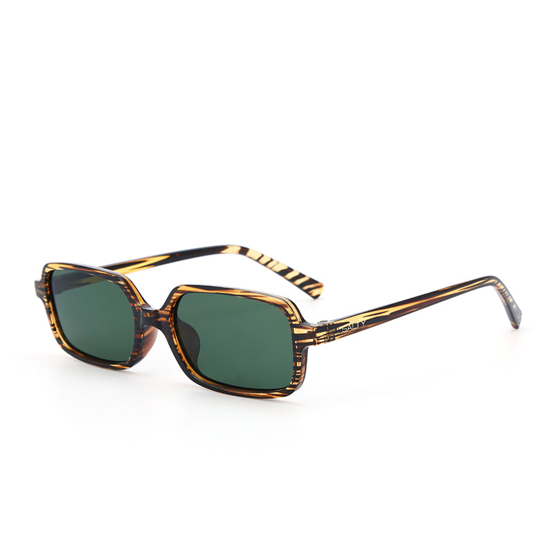 Tortoise Luxe Square Shades – Green