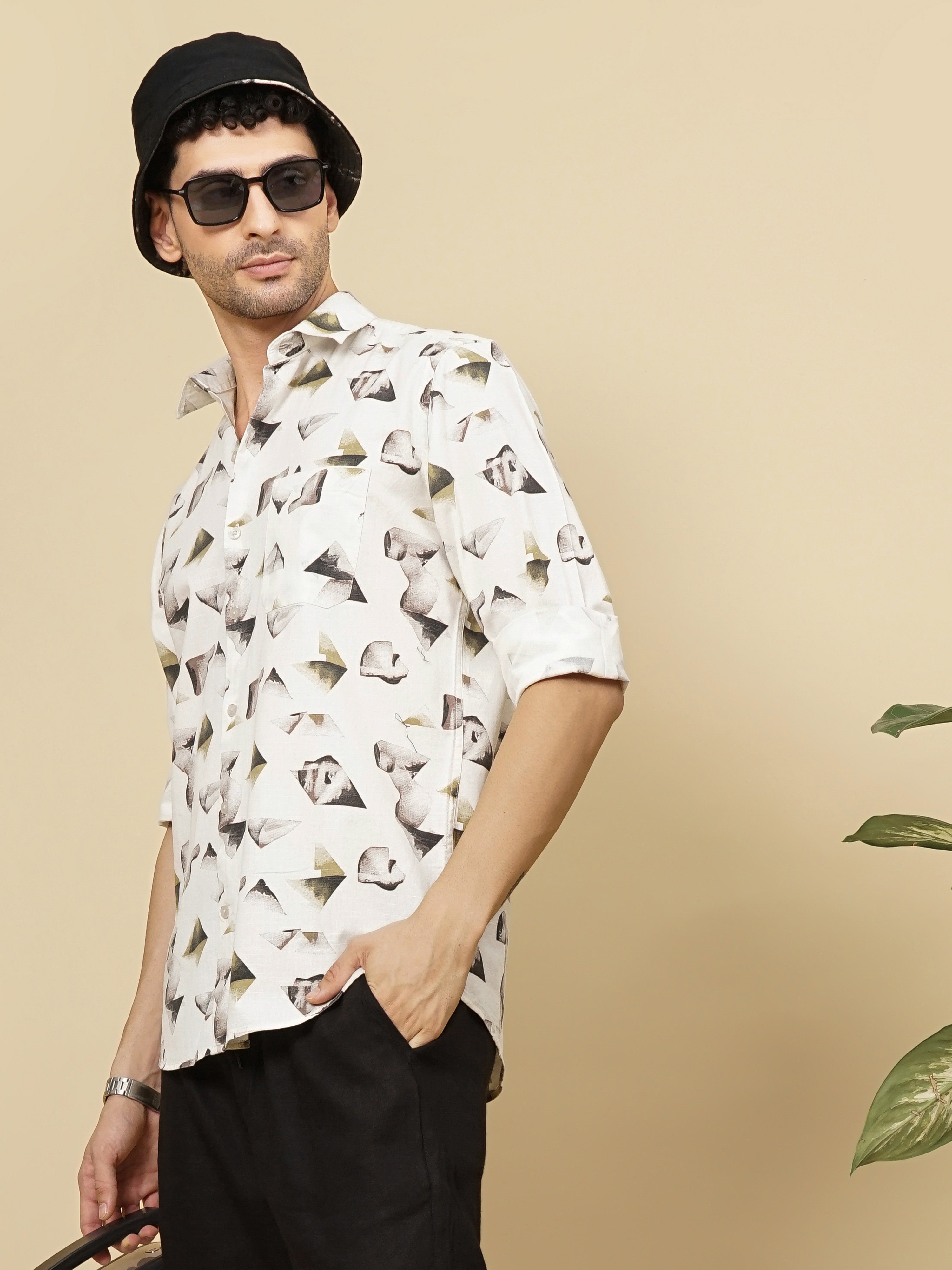 Men Plain Lavender T-Shirt