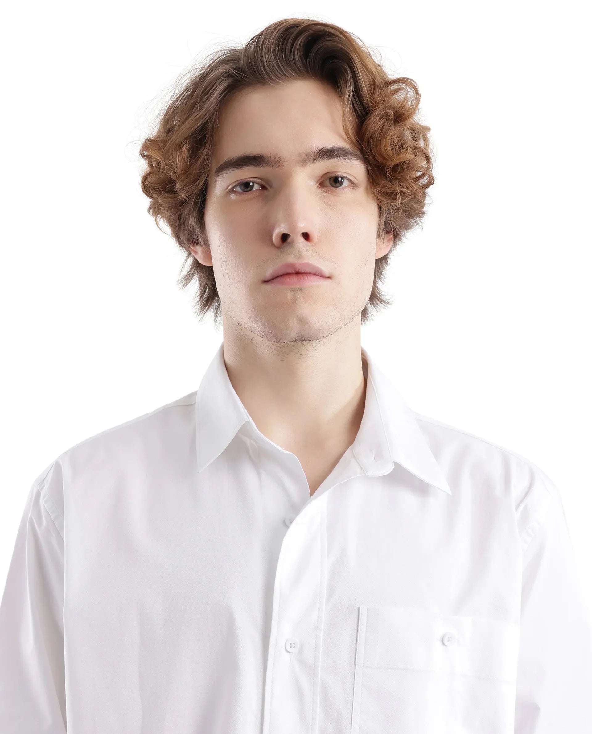 Rare Rabbit Men's Slander White Cotton Plain Regular Fit Full Sleeve Collared Shirt
