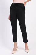 Regular Fit Black Lower With Pockets