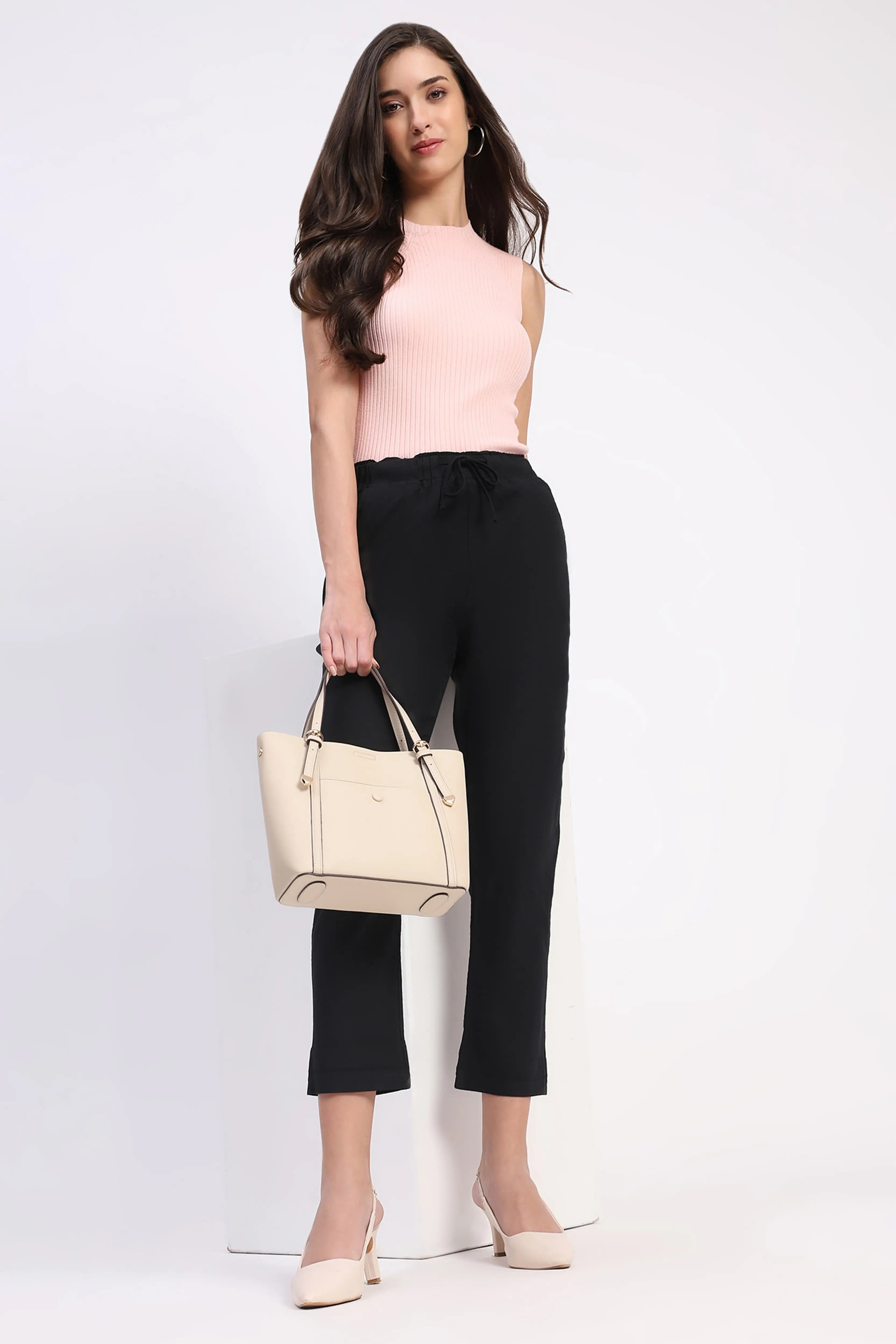 Regular Fit Black Lower With Pockets