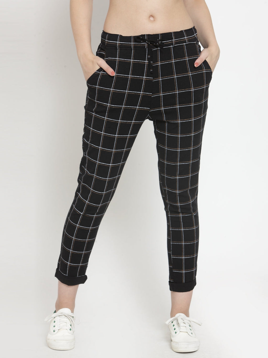 Beige Checkered Lower