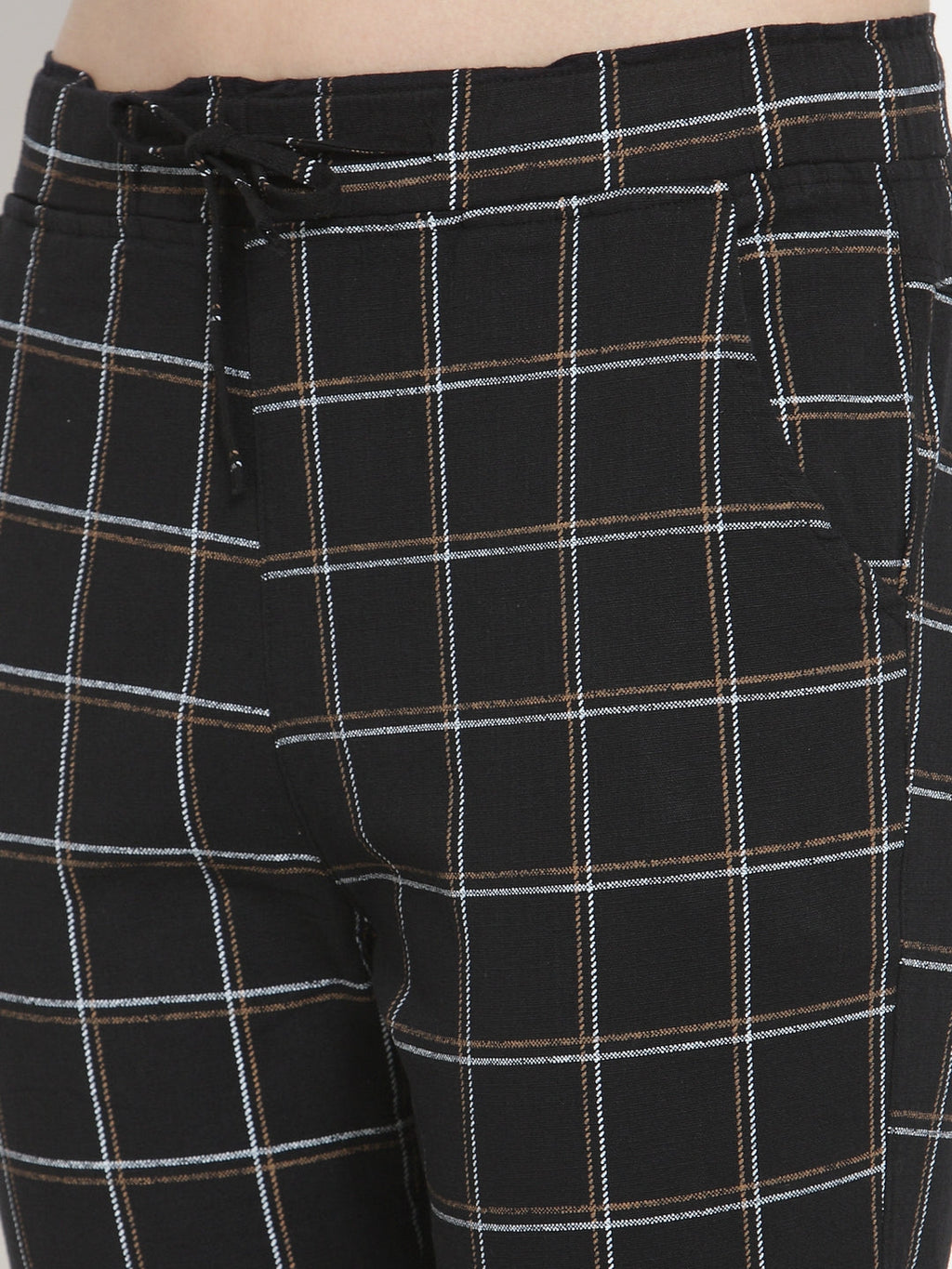 Beige Checkered Lower