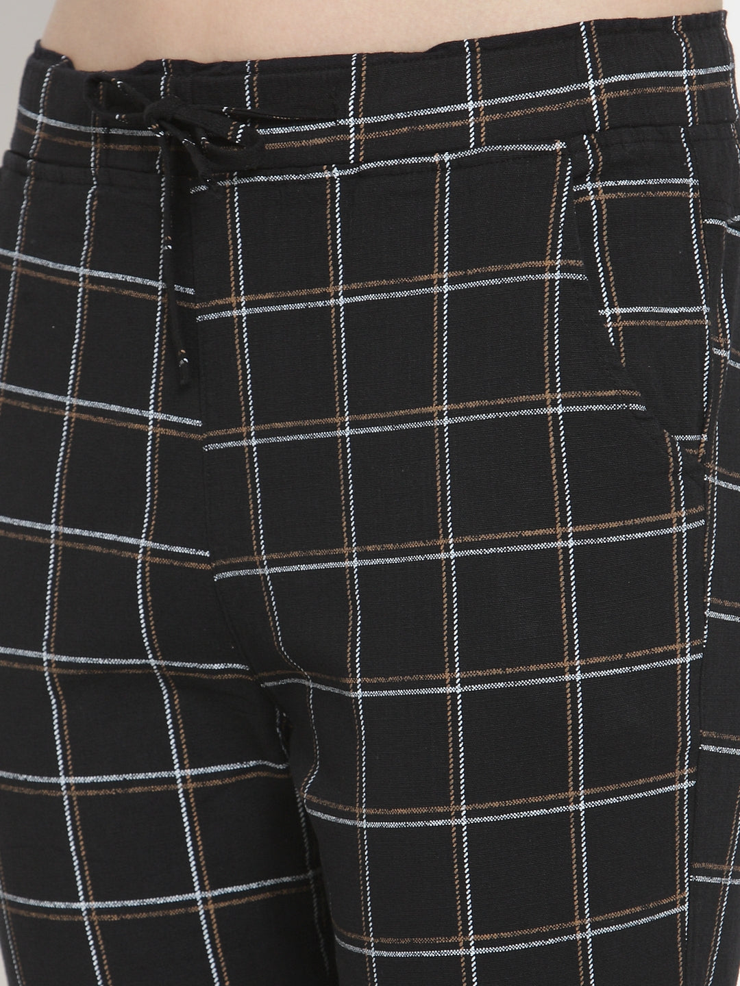 Beige Checkered Lower