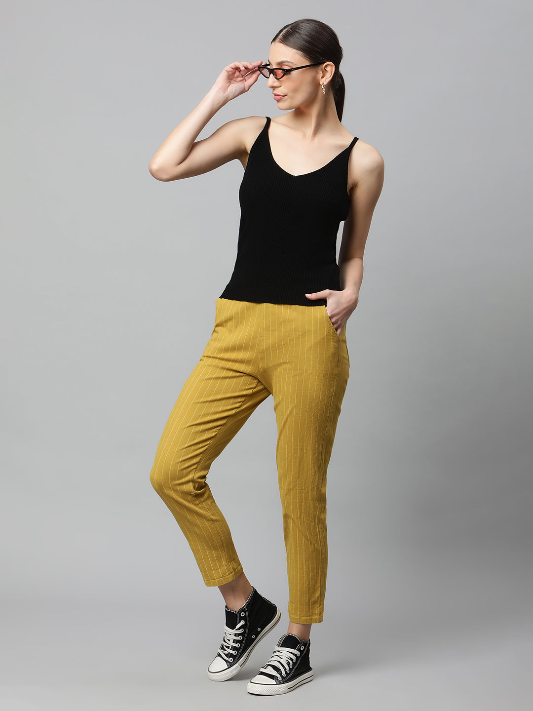 Beige Checkered Lower