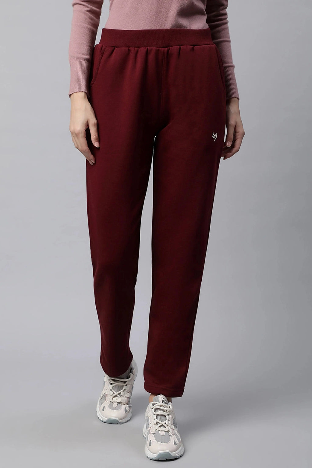 Wine Track Pants With Pockets
