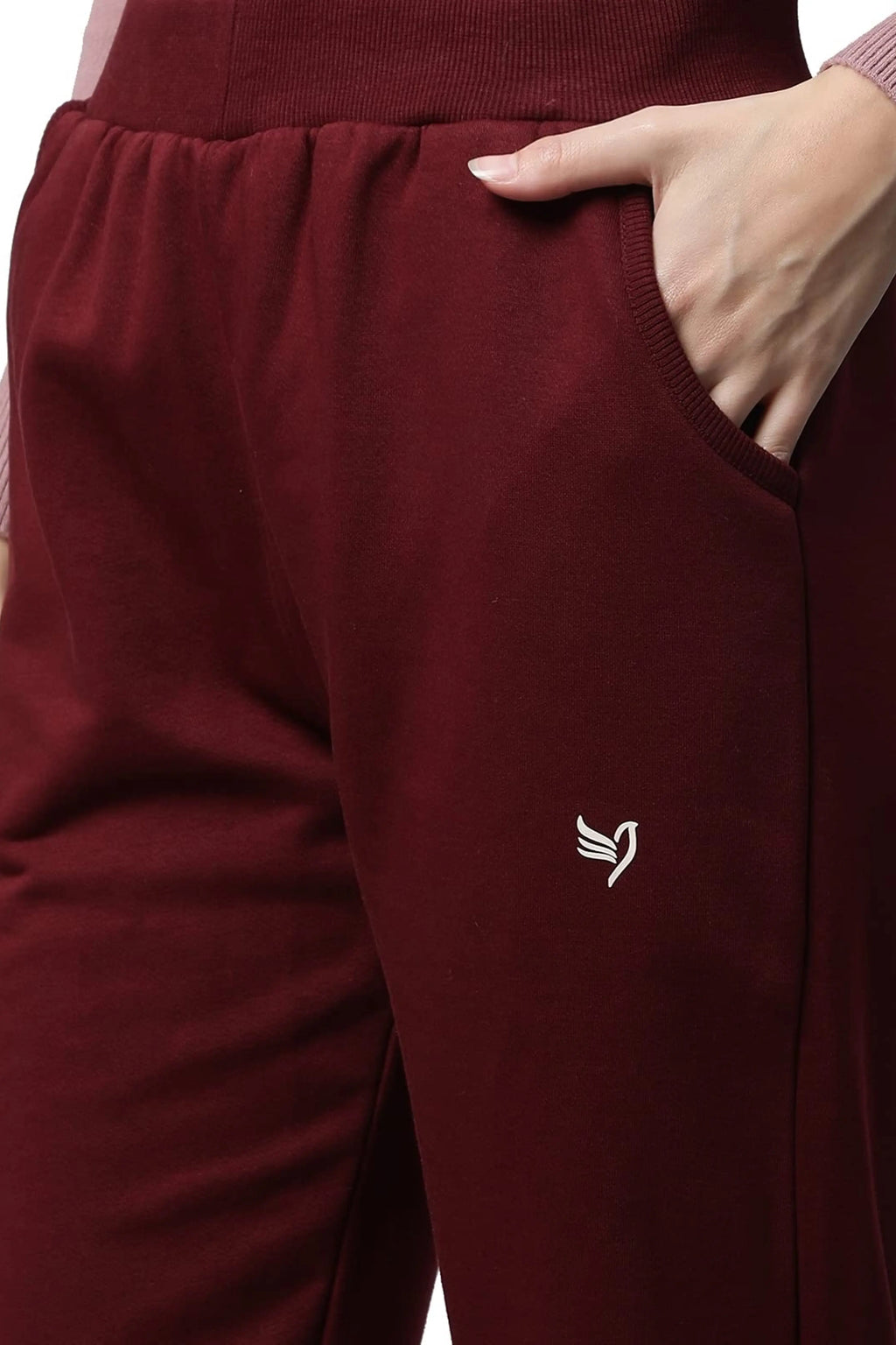 Wine Track Pants With Pockets
