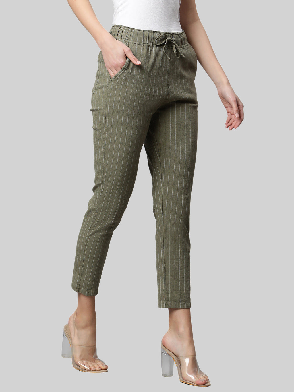 Beige Checkered Lower