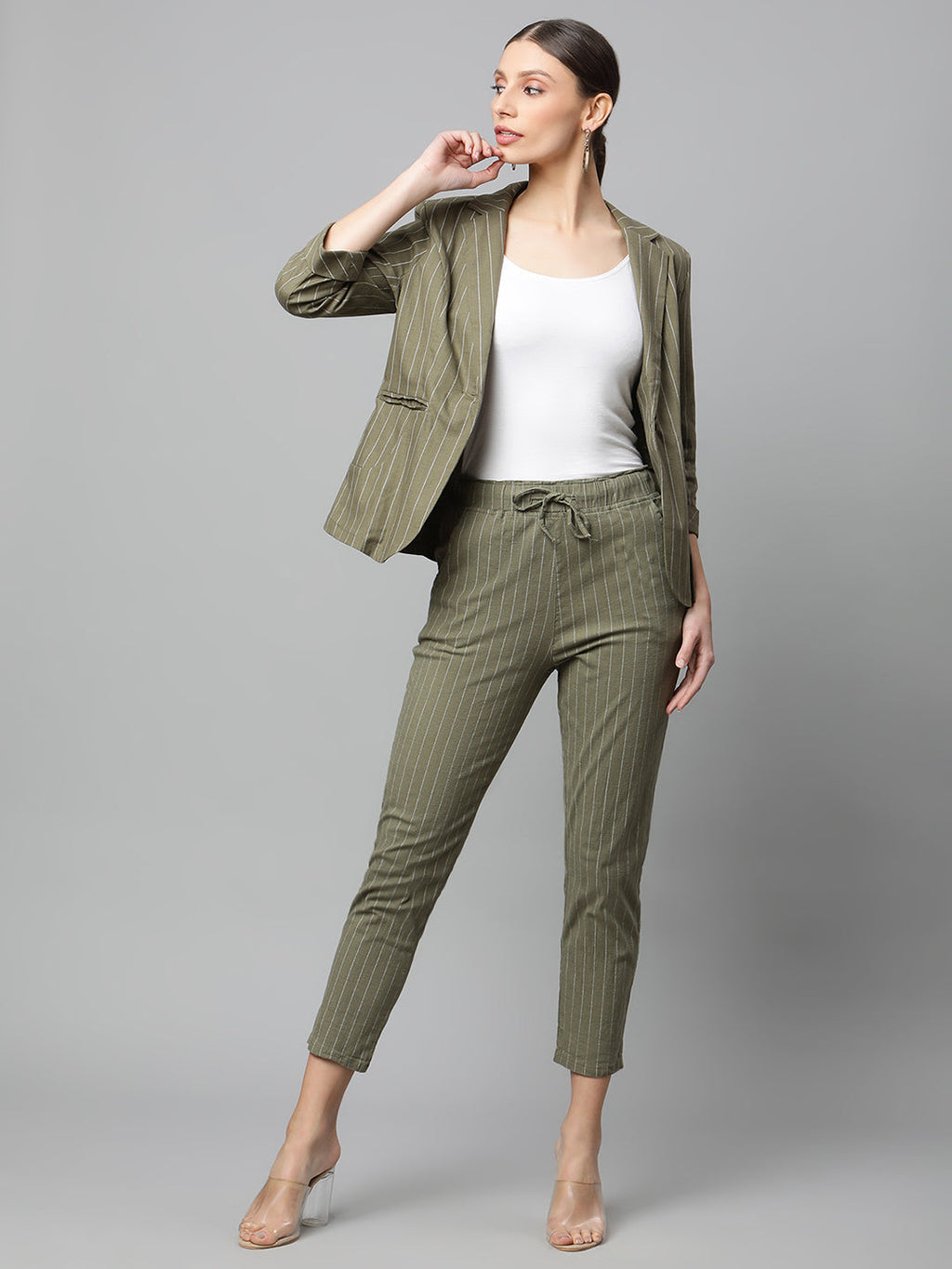 Beige Checkered Lower