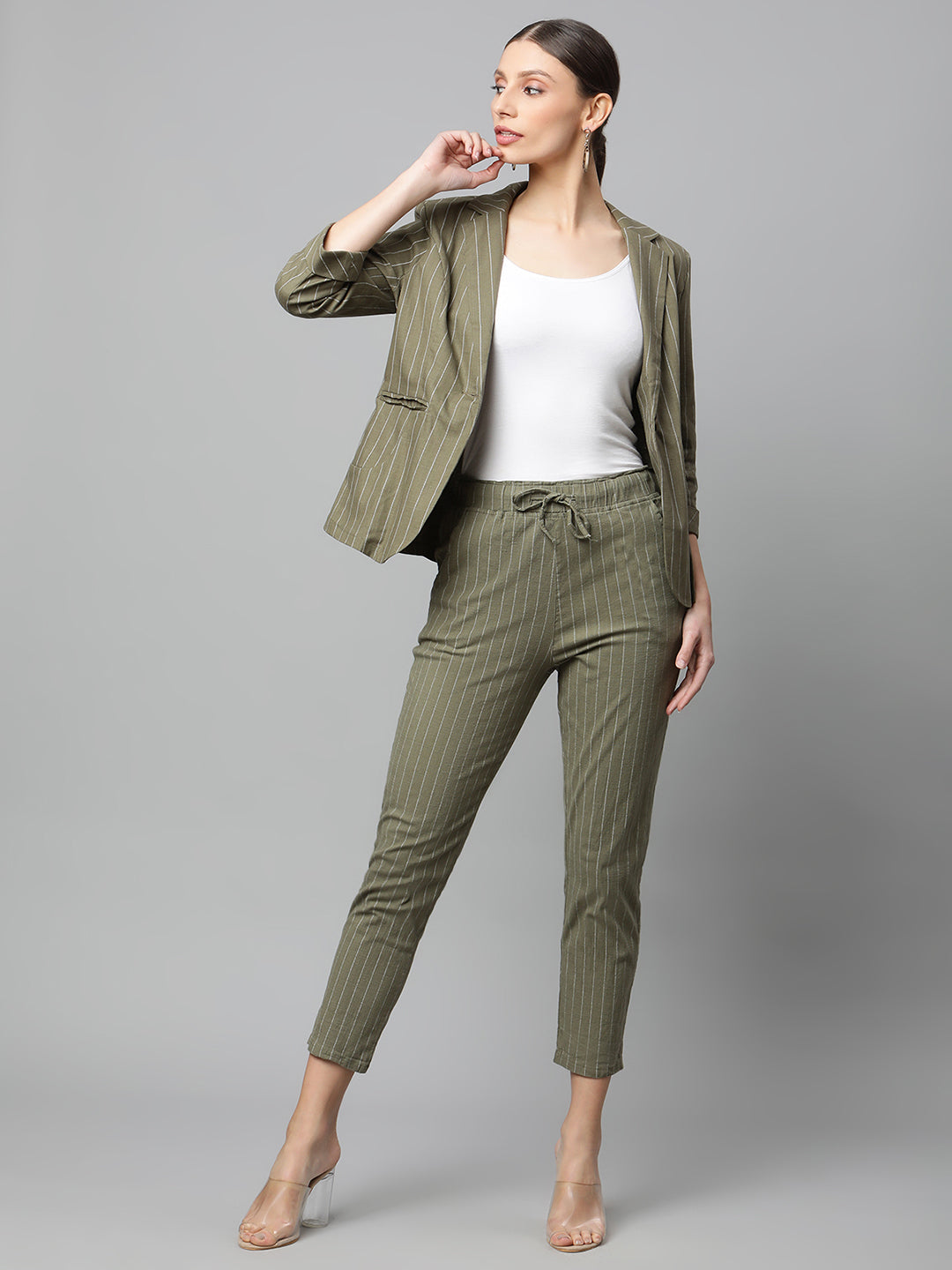 Beige Checkered Lower
