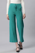 High Rise Green Flared Leg Lower