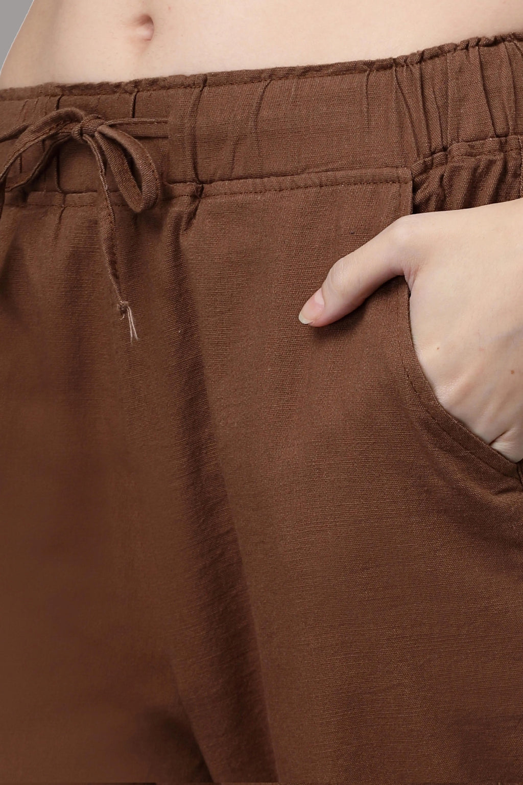 Mocha Cotton Regular Fit Lower