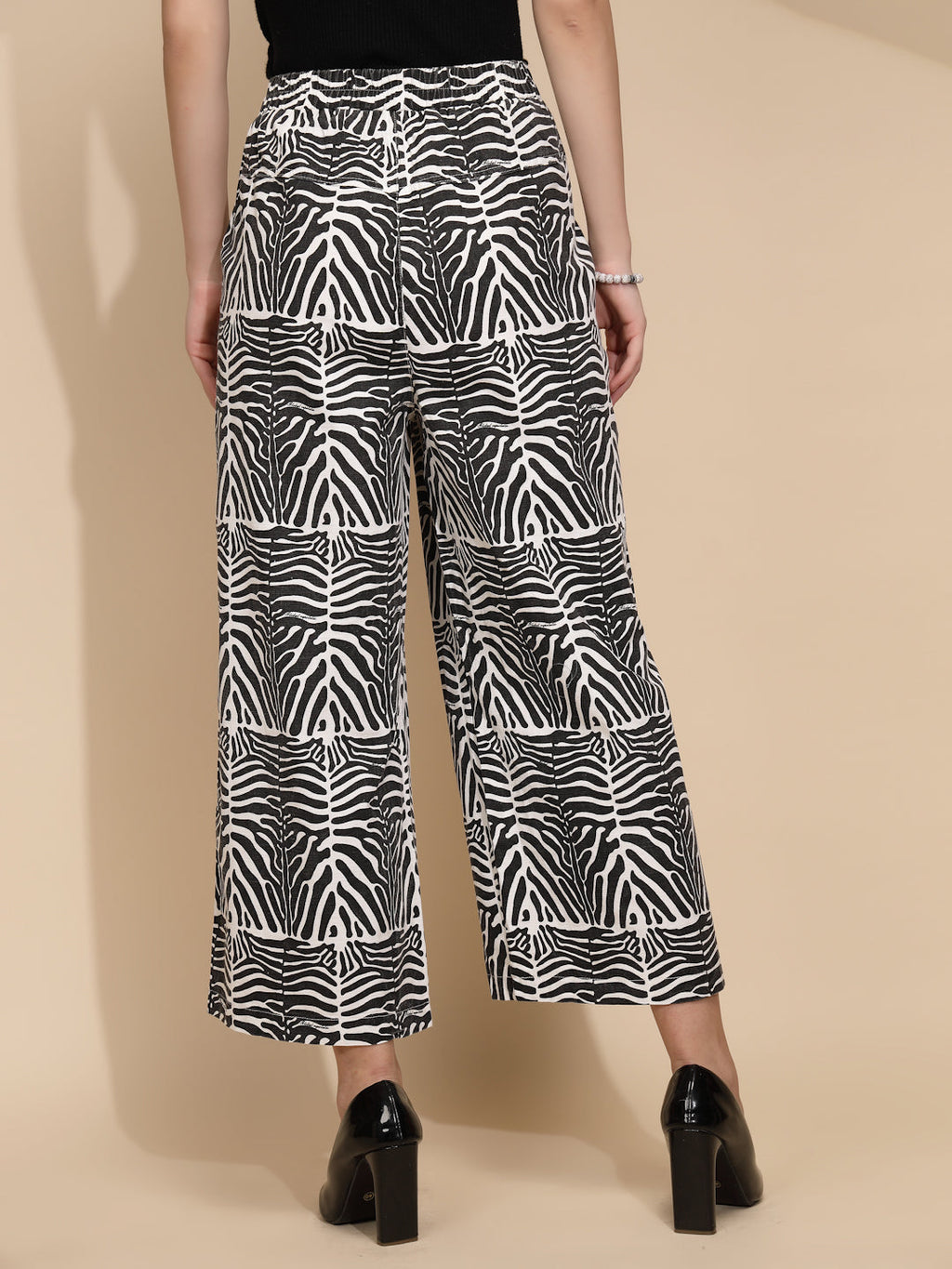 Monochrome Zebra Print Lower