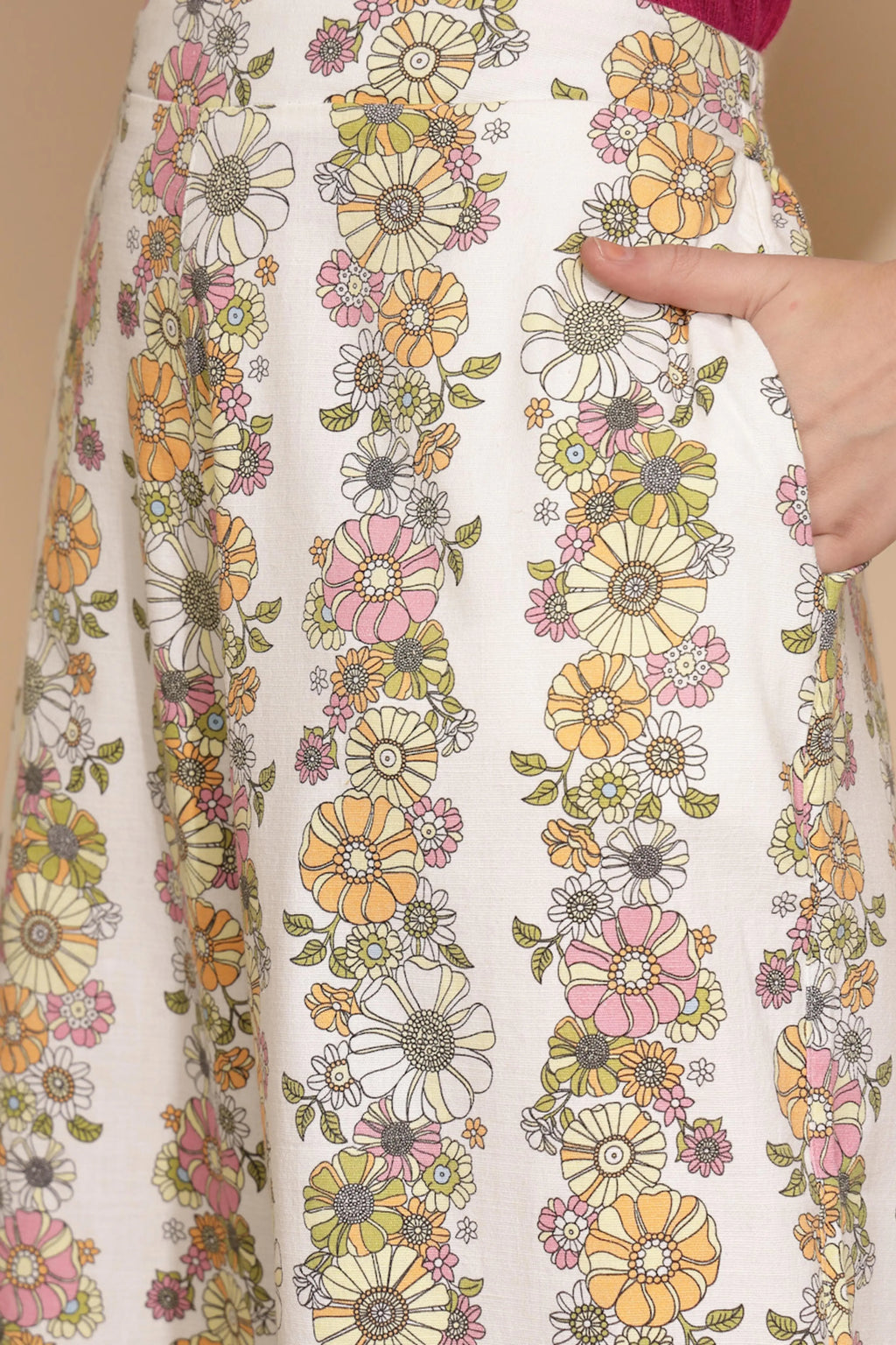 White Cotton Relaxed Fit Lower