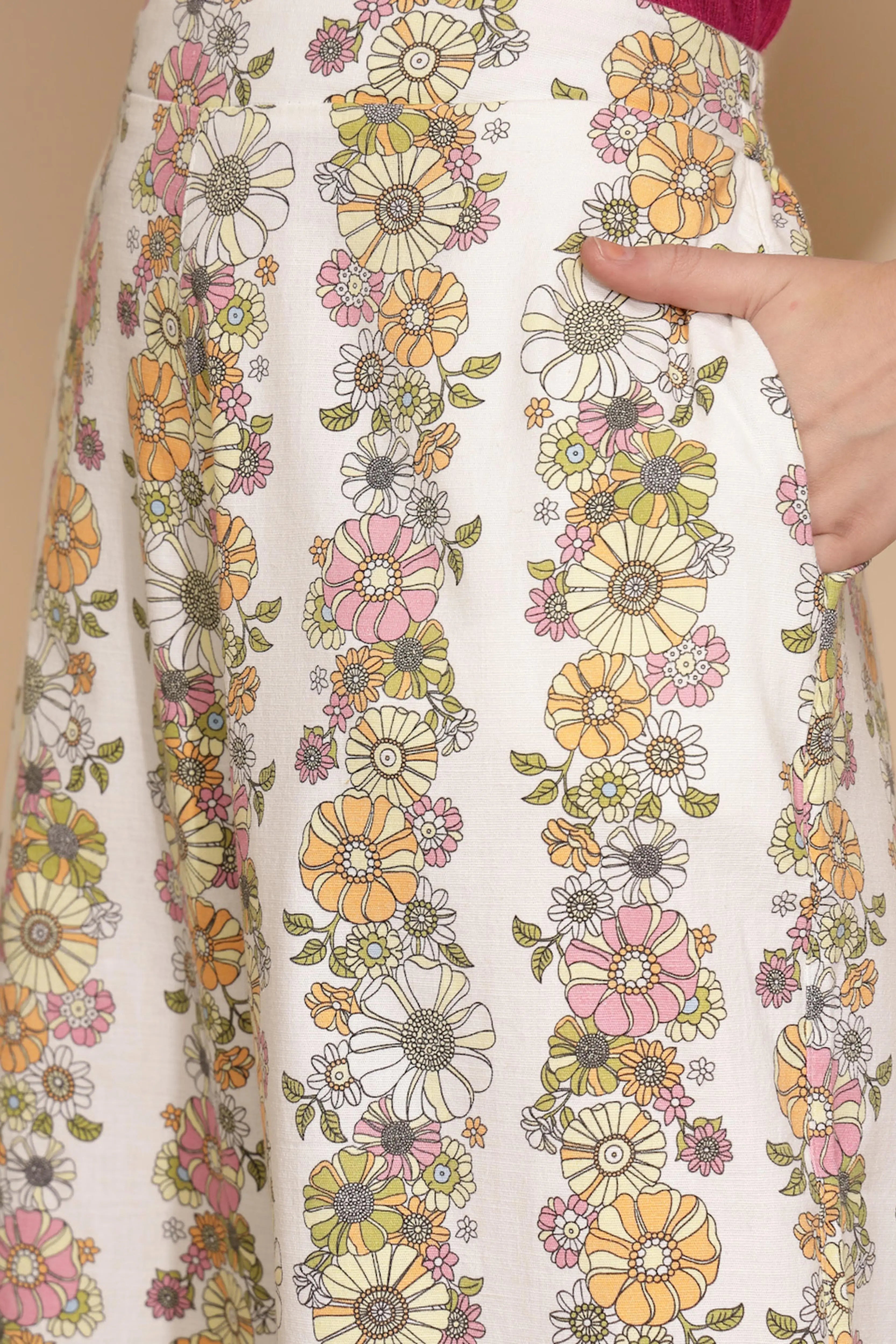 White Cotton Relaxed Fit Lower