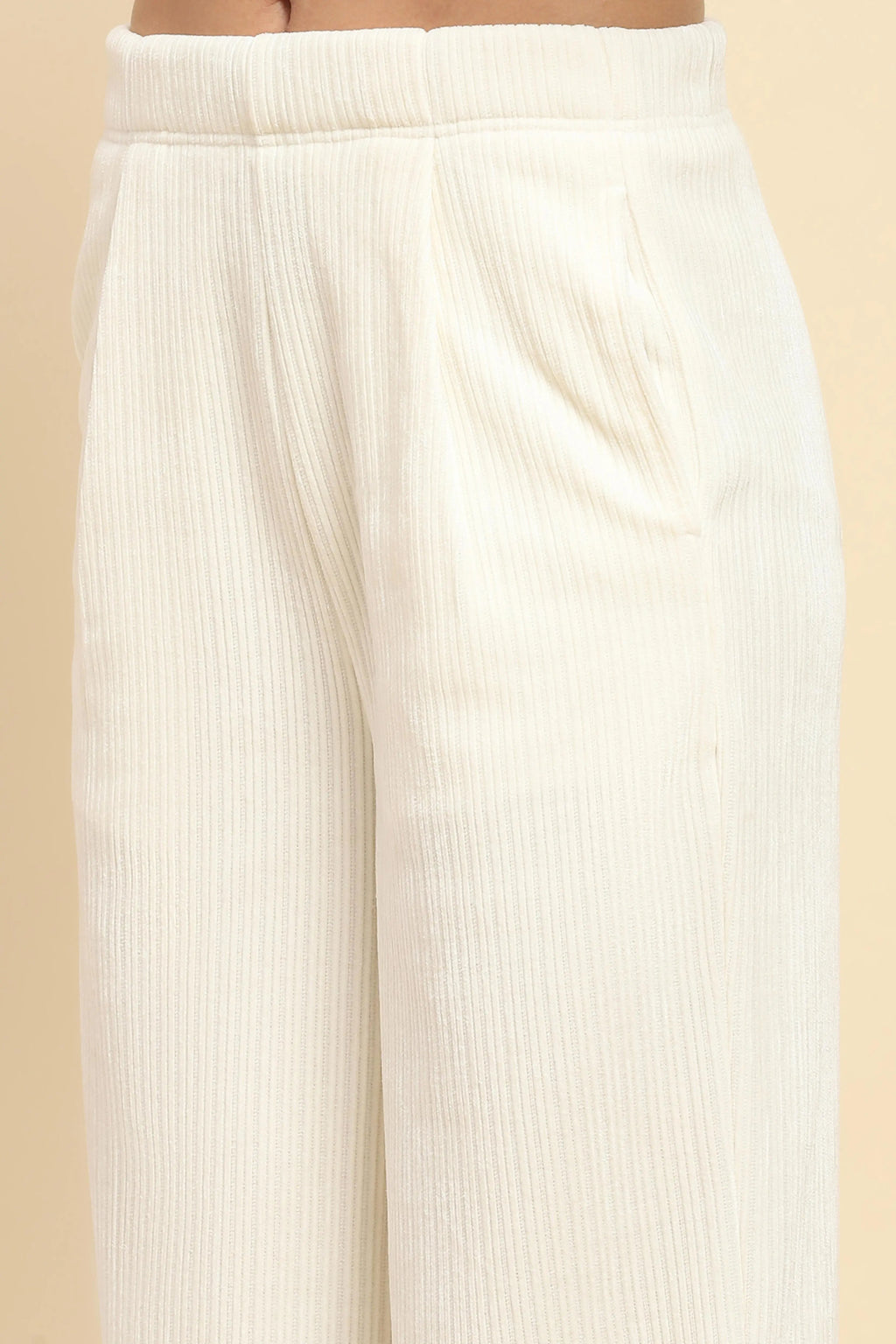 White Solid Loose Lower