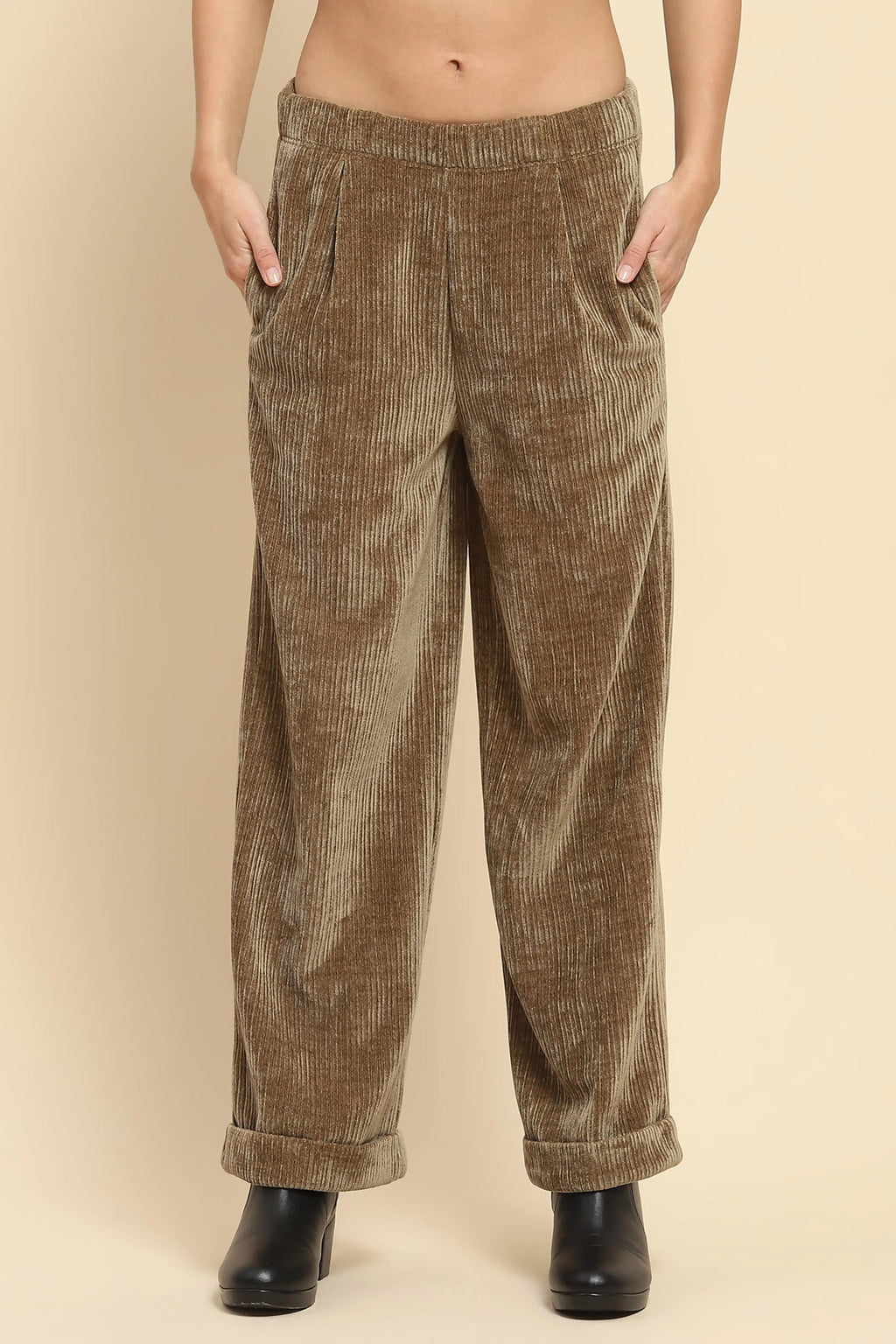 Olive Solid Loose Lower