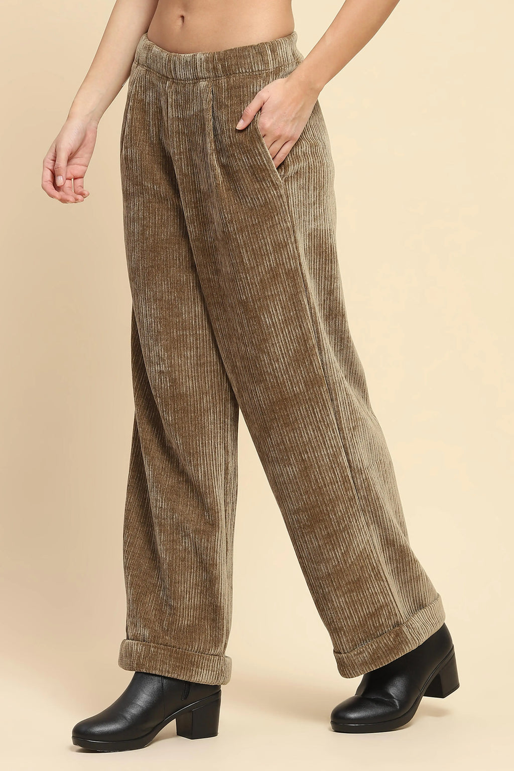 Olive Solid Loose Lower